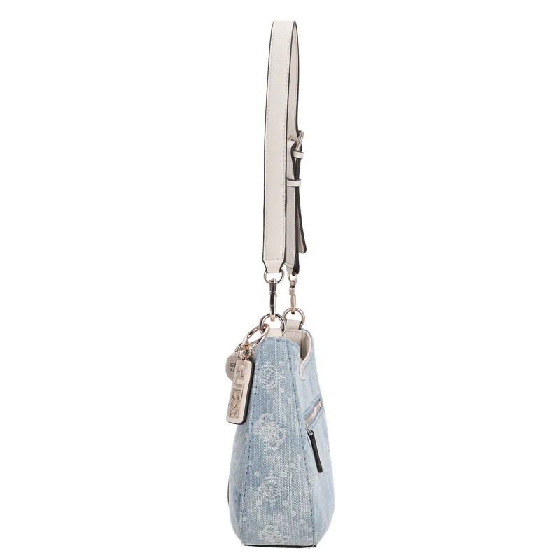 Guess Noelle II Top Zip - Bolso de hombro 29.5 cm (denim logo)