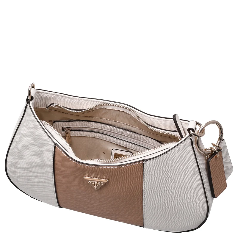 Guess Noelle II Top Zip - Bolso de hombro 28 cm (off white/beige)