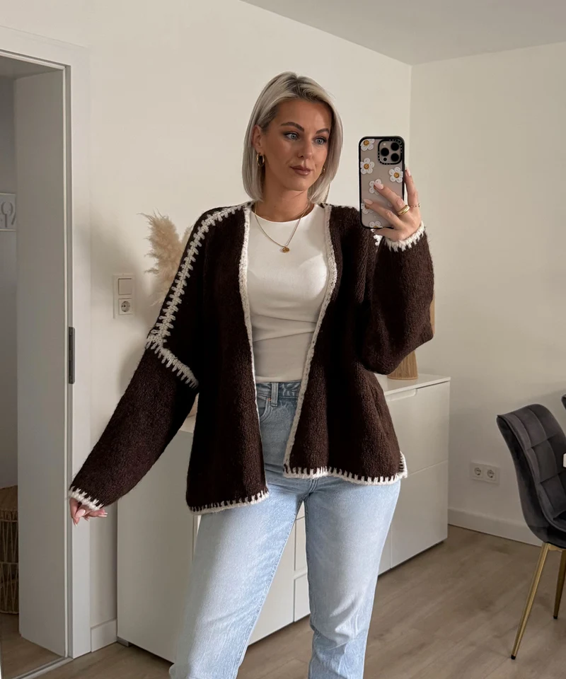Cardigan Helena Dunkelbraun
