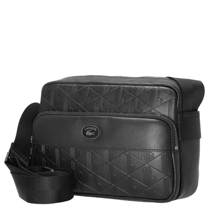 Lacoste Monogramm - Bolso bandolera 24 cm (noir)