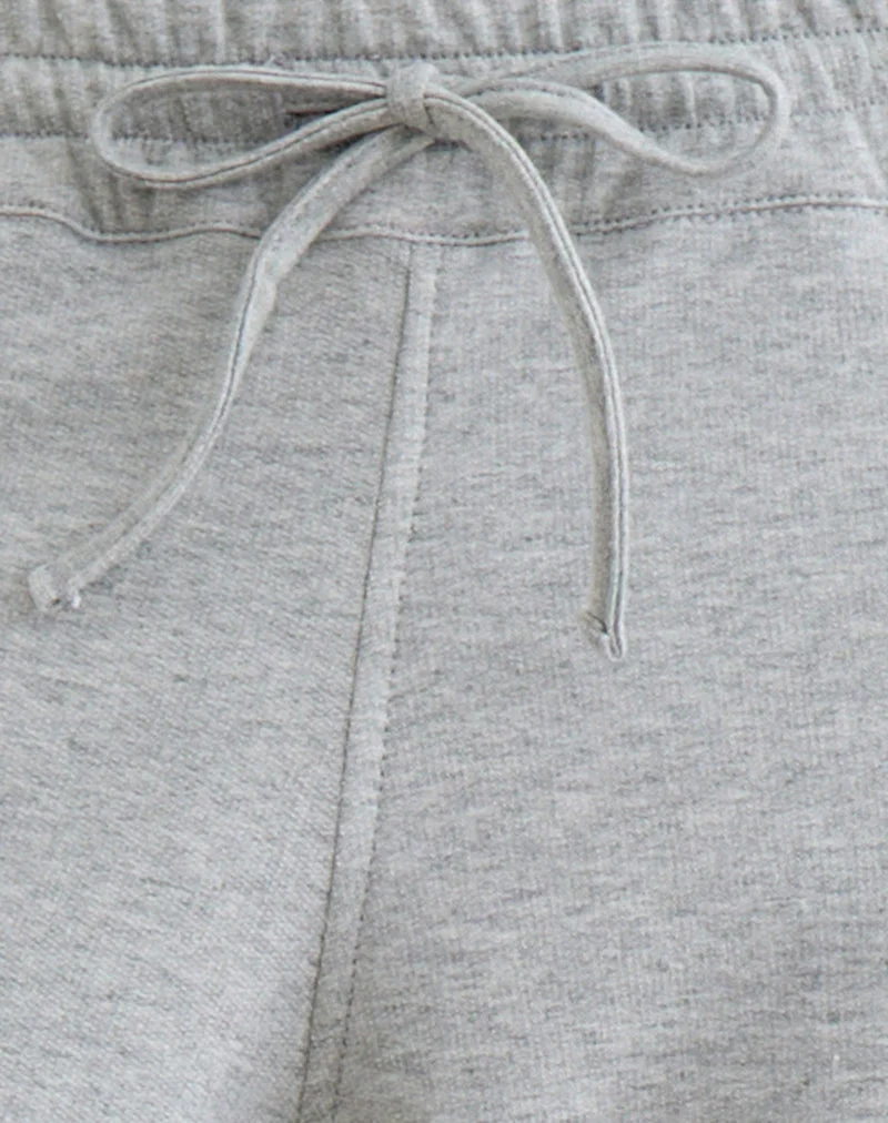 Kamsy Jogginghose in Kurzform, grau meliert