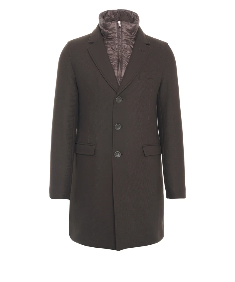 Cappotto con tasche a pattina