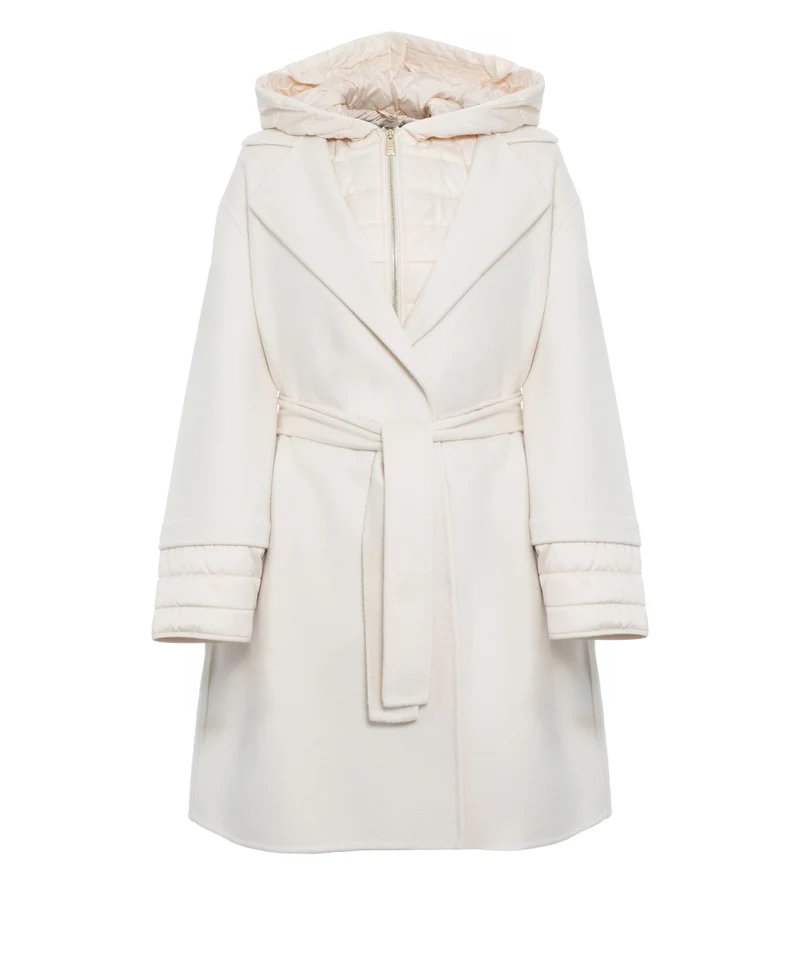 Cappotto con cintura in vita