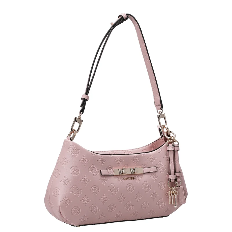 Guess Carmella - Bolso de hombro 30 cm (light pink logo)