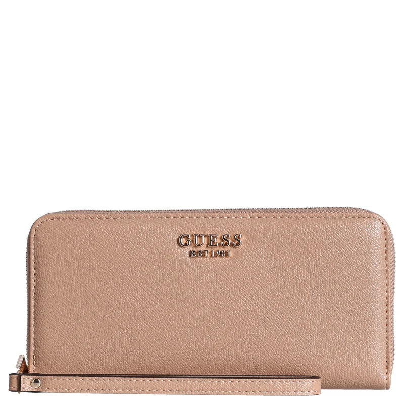 Guess Amorette SLG Large Zip - Cartera 12cc 21 cm (beige)