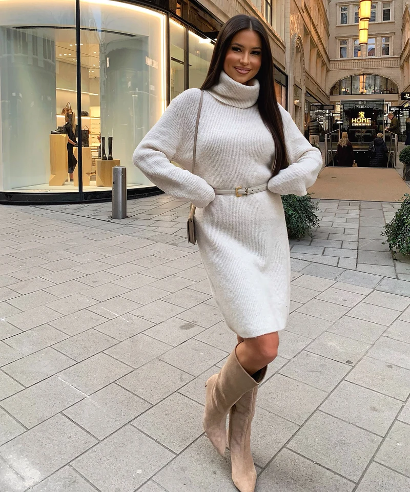 Strickkleid Belatrix Beige