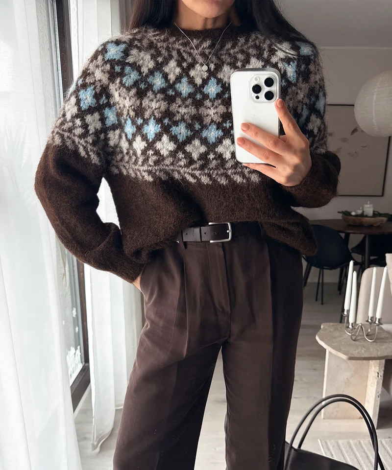 Pullover Mista Braun