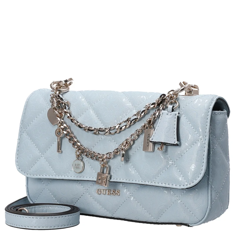 Guess Libby Flap - Bolso bandolera 23 cm (aqua)