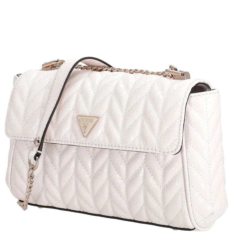 Guess Stacey - Bolso bandolera 25 cm (off white)