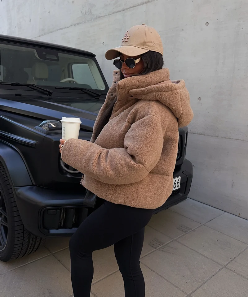 Teddy Fell Jacke Aila Camel