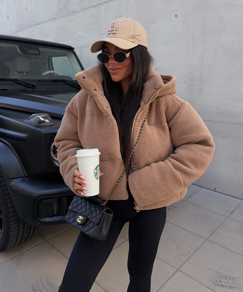 Teddy Fell Jacke Aila Camel