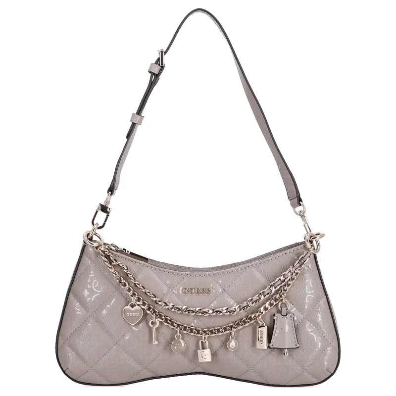 Guess Libby - Bolso de hombro 30 cm (dark taupe)