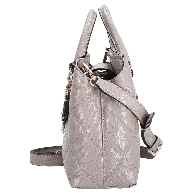 Guess Libby 2 Comp Satchel - Bolso de mano 30 cm (dark taupe)