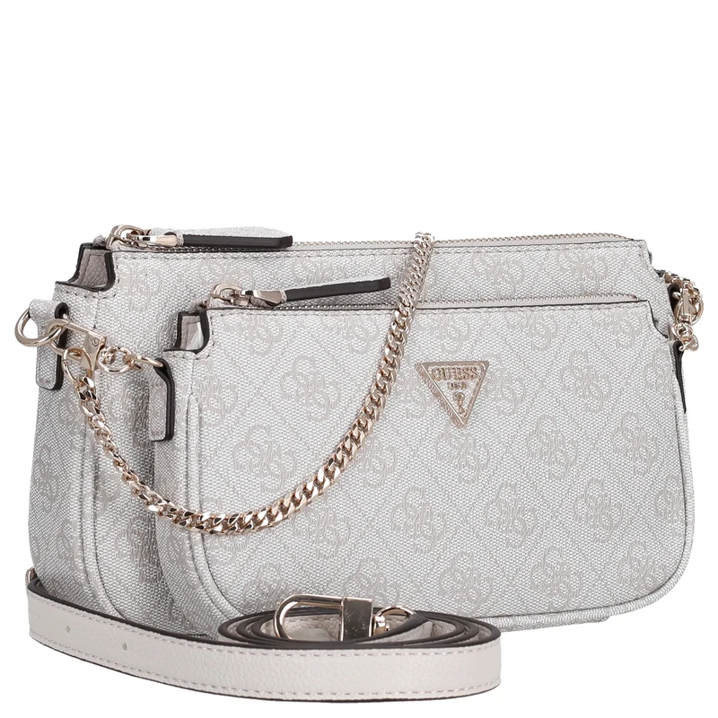 Guess Noelle II DBL - Bolso bandolera 24 cm (bone logo)