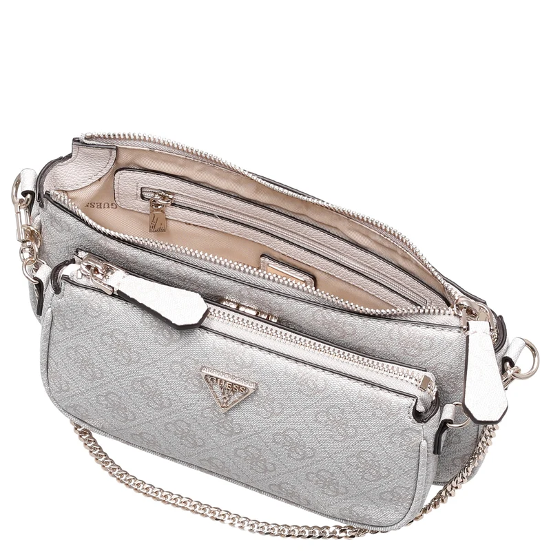 Guess Noelle II DBL - Bolso bandolera 24 cm (bone logo)