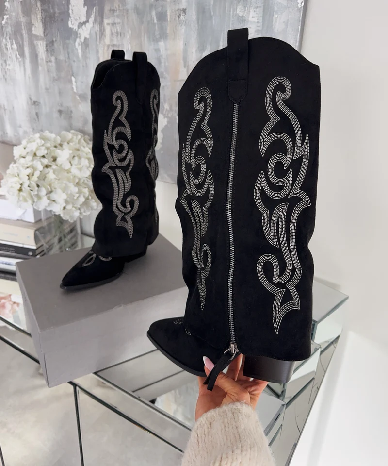Cowboy Stiefel Lavinia Schwarz