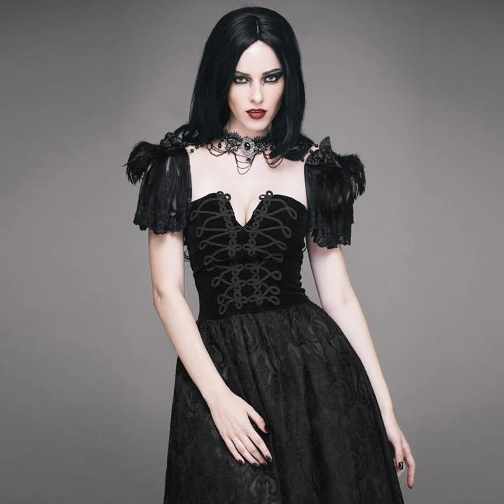 Frauen Goth Perlen Choker