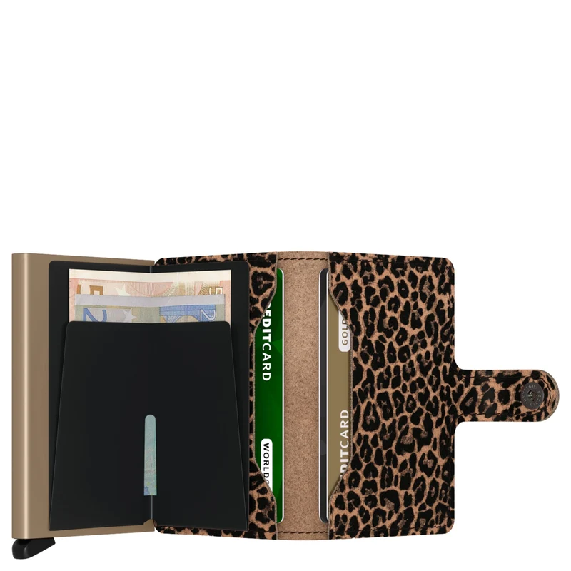 Secrid Miniwallet Leo - Cartera 6cc 10.2 cm RFID (beige)