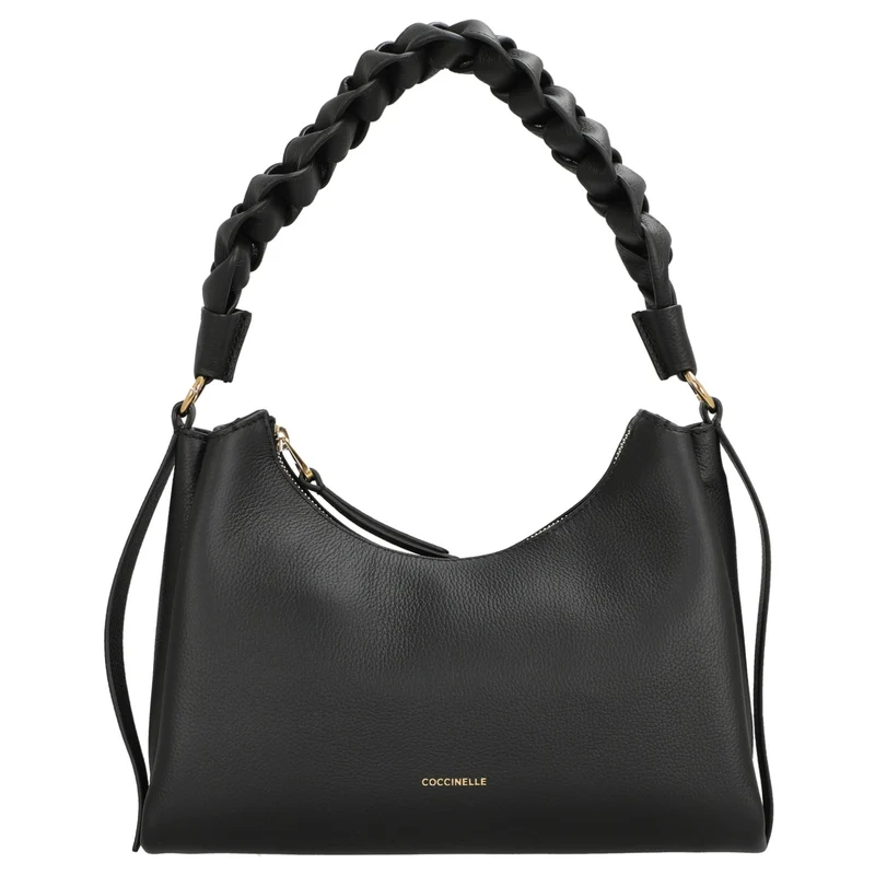 Coccinelle Boheme Grana Double - Bolso de mano S 30 cm (noir/cognac)