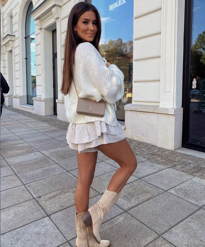 Cardigan Schleife Fia Weiß