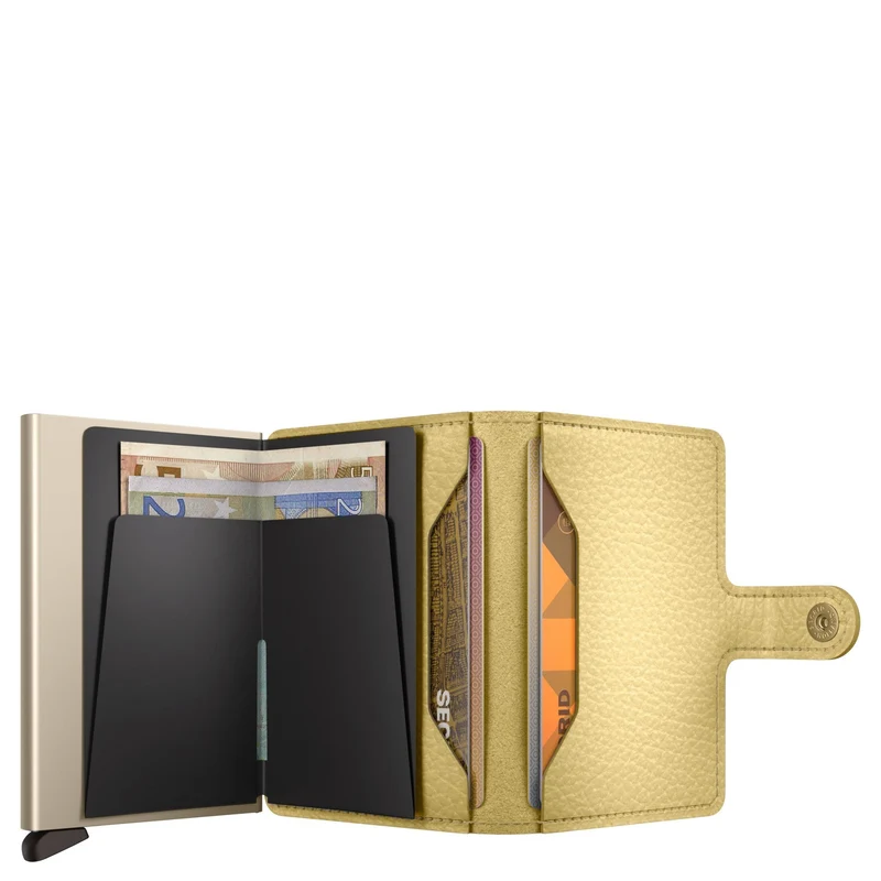 Secrid Miniwallet Pebble - Cartera 6cc 10.2 cm RFID (butter yellow)
