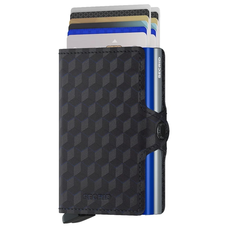 Secrid Optical Twinwallet - Cartera 16cc 10 cm RFID (titanium-blue)