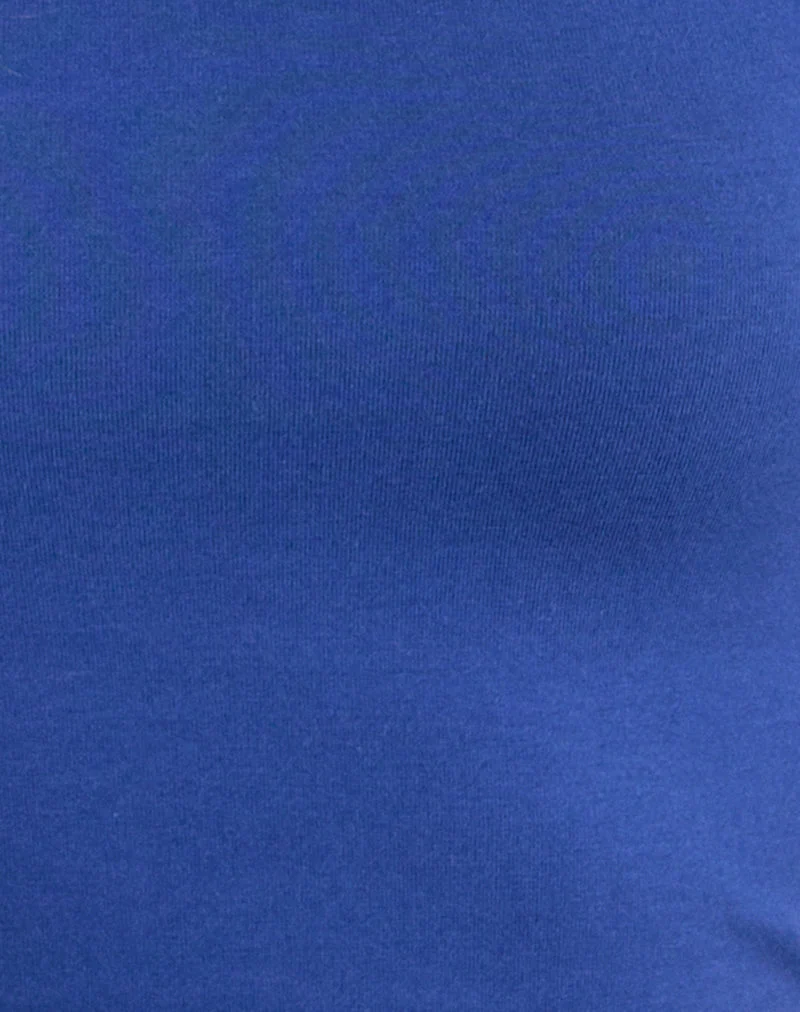 Agneta-T-Shirt in der Farbkombination „Dazzling Blue“ und „Buttermilk“