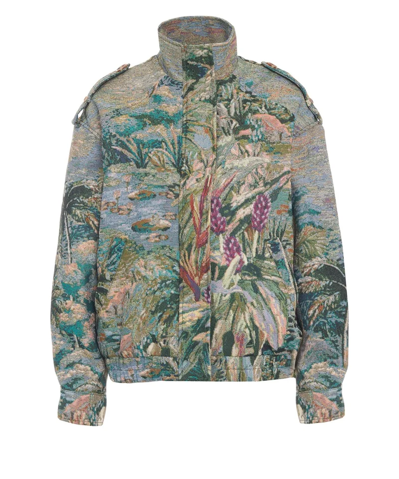 Giacca con stampa floreale