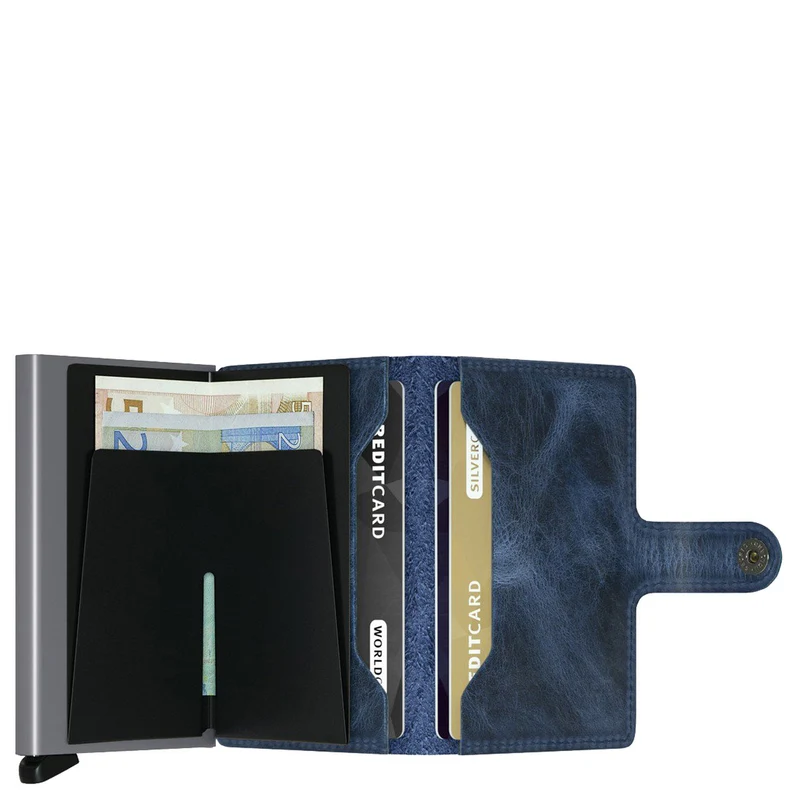 Secrid Vintage Miniwallet - Cartera RFID 6.5 cm (blue)