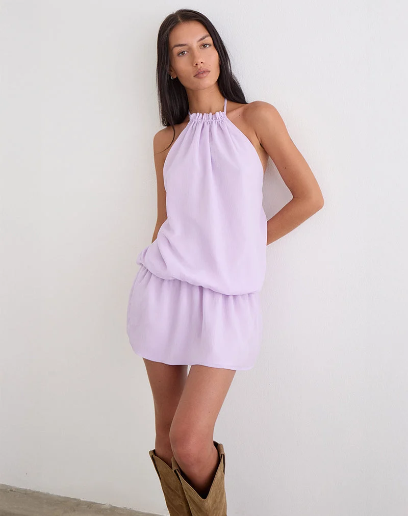 Veloria-Minikleid in Flieder