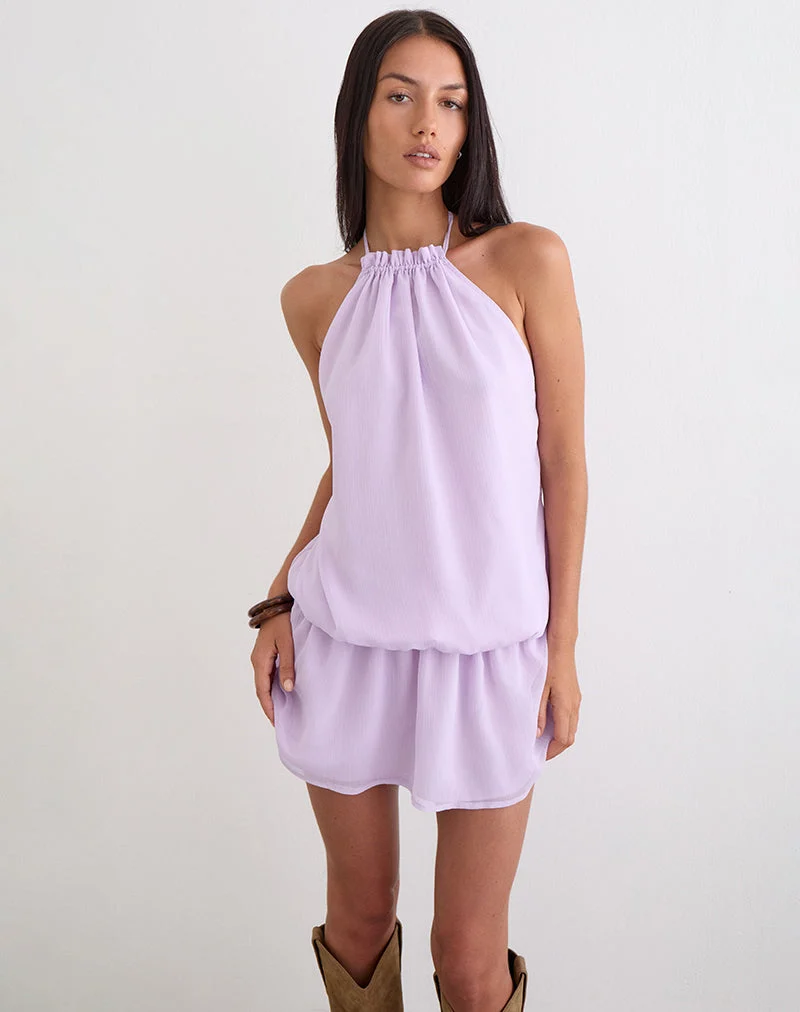 Veloria-Minikleid in Flieder
