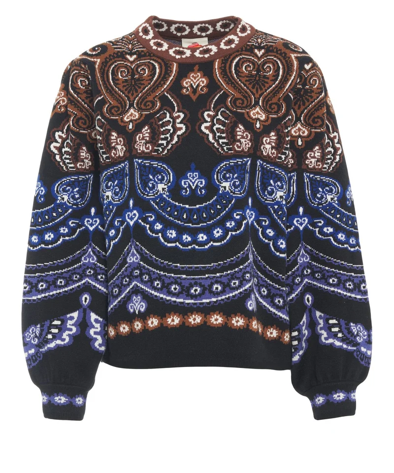 Maglione con ricami
