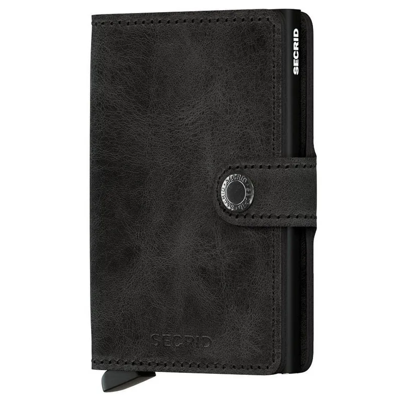 Secrid Vintage Miniwallet - Cartera RFID 6.5 cm (black)