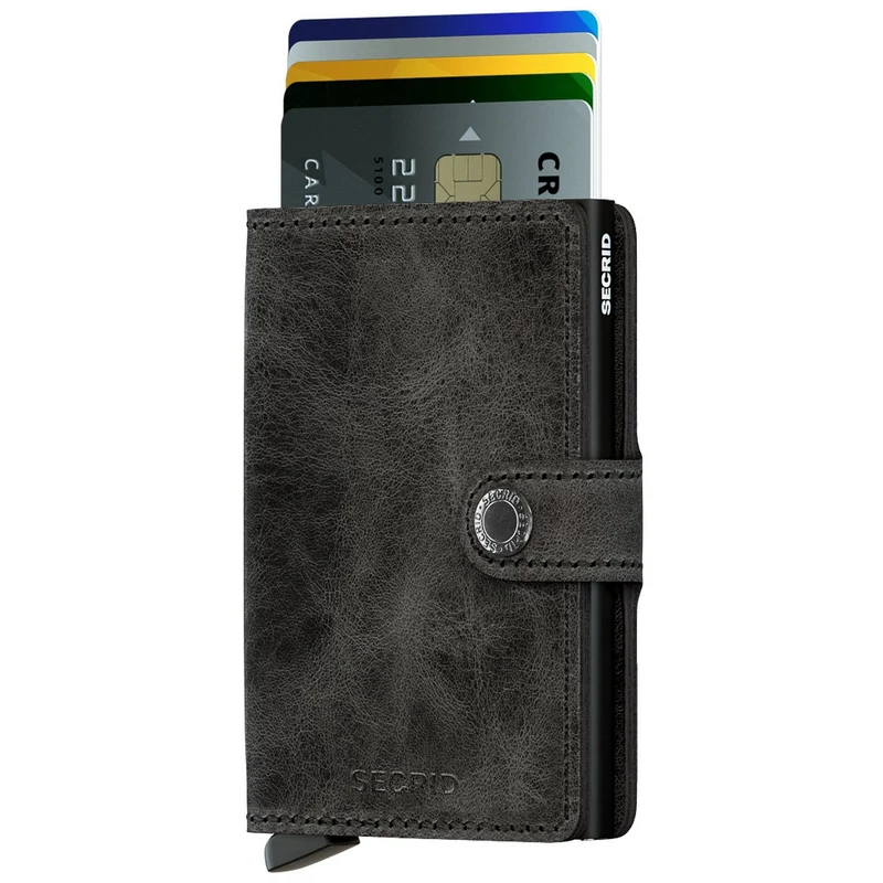 Secrid Vintage Miniwallet - Cartera RFID 6.5 cm (black)