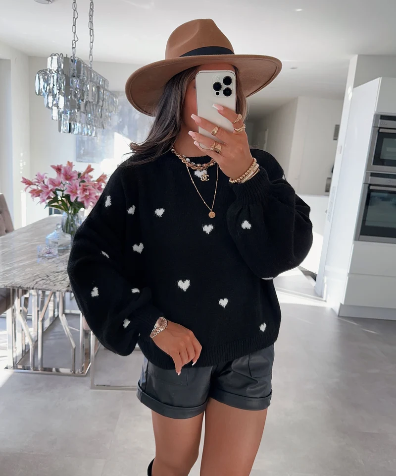 Oversize Pullover Joslin Schwarz