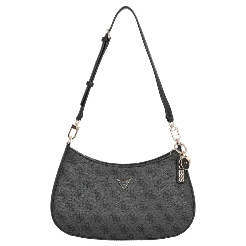 Guess Noelle II Top Zip - Bolso de hombro 28 cm (coal logo)
