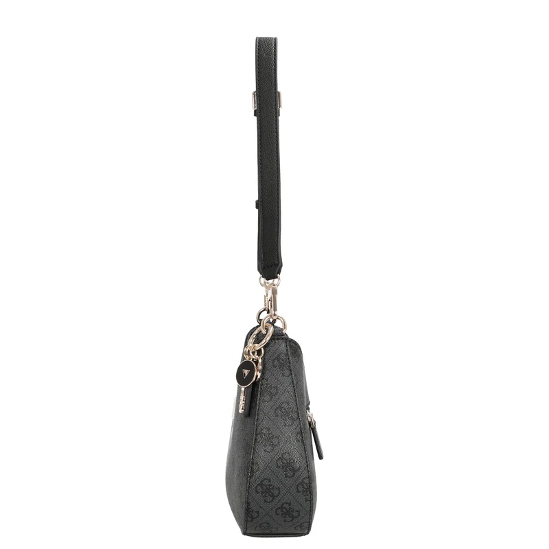 Guess Noelle II Top Zip - Bolso de hombro 28 cm (coal logo)