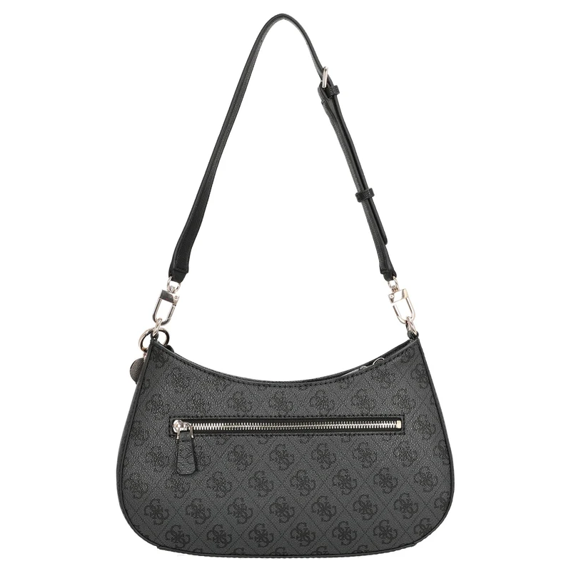 Guess Noelle II Top Zip - Bolso de hombro 28 cm (coal logo)