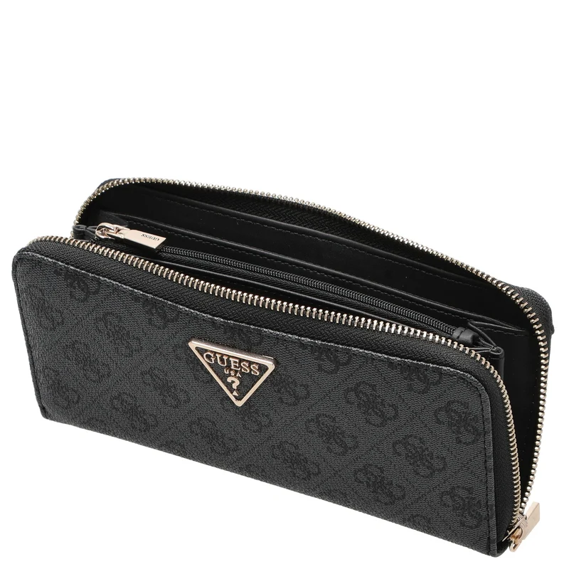 Guess Laurel II SLG Large Zip Around - Cartera 12cc 20.5 cm (coal logo)