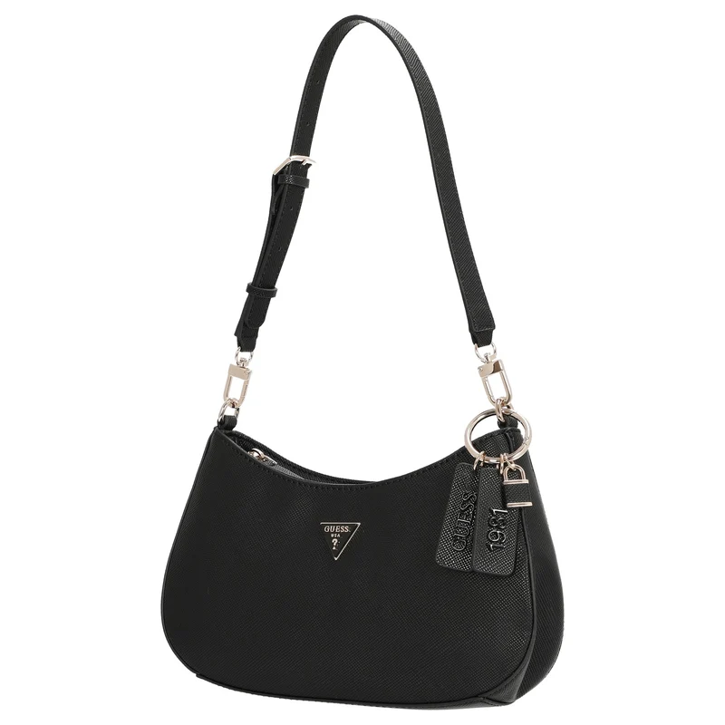 Guess Noelle II Top Zip - Bolso de hombro 28 cm (black)