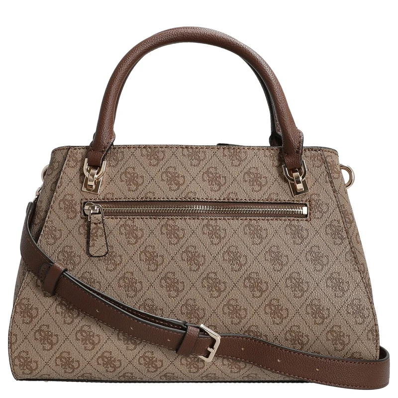 Guess Noelle II - Bolso de mano 31,5 cm (latte logo/marrón)