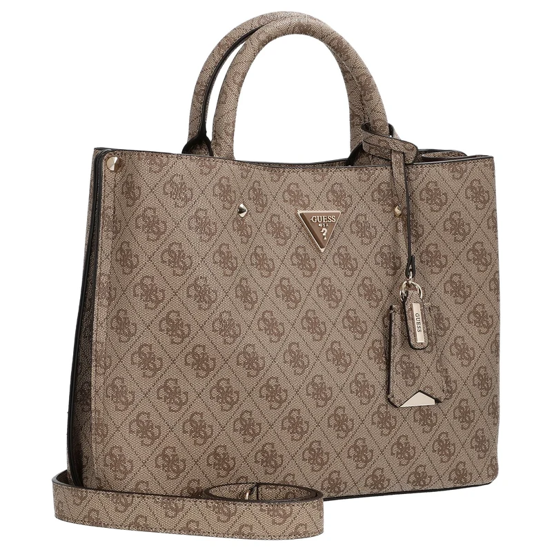Guess Meridian II Girlfriend - Bolso de mano 30 cm (latte logo)