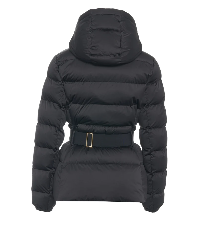 Giacca puffer con cintura in vita