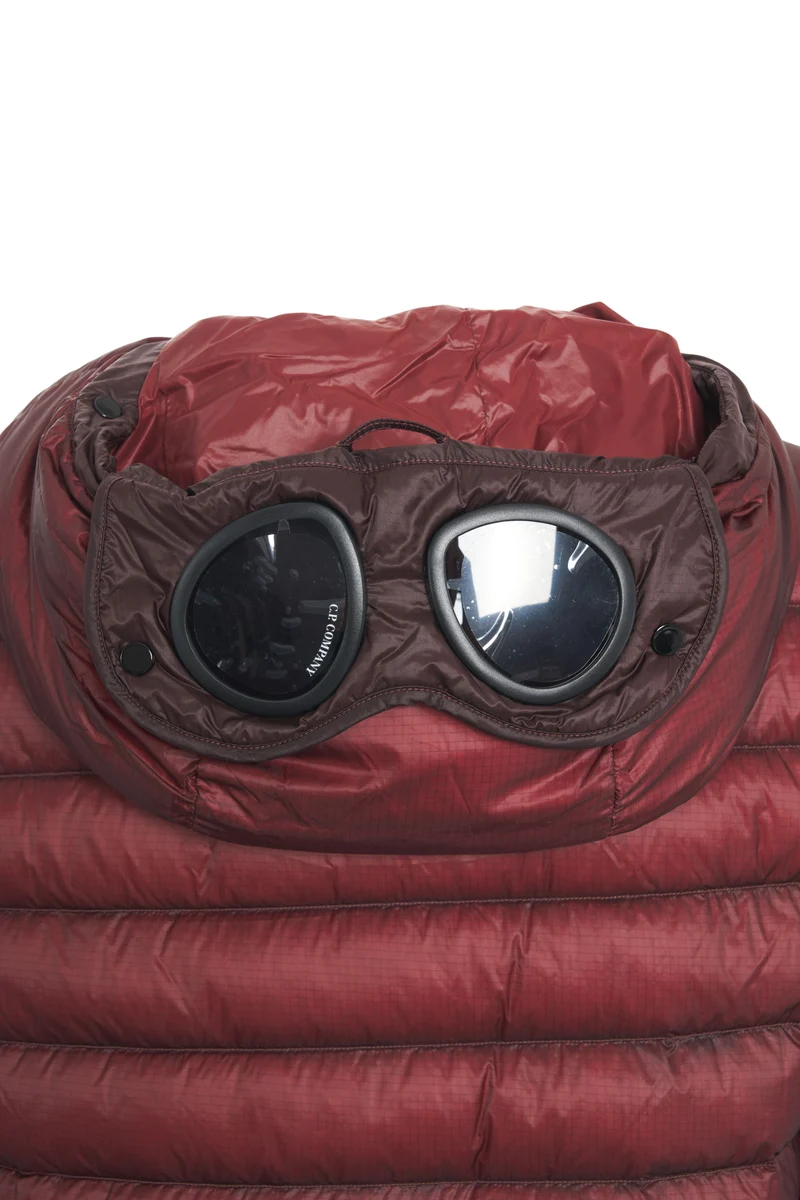 Giacca piumino con goggles