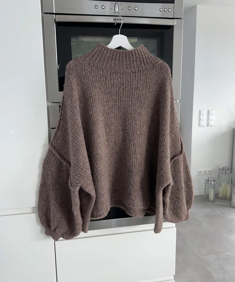 Oversize Pullover Nata Braun