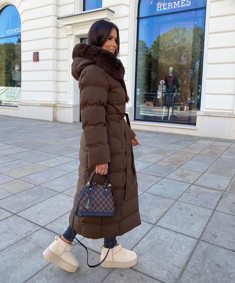 Parka May Dunkelbraun