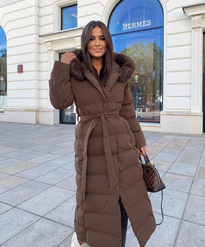 Parka May Dunkelbraun