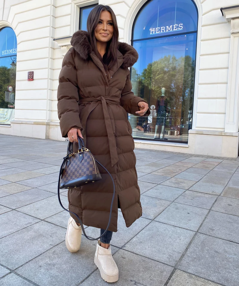 Parka May Dunkelbraun