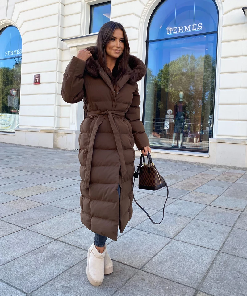 Parka May Dunkelbraun
