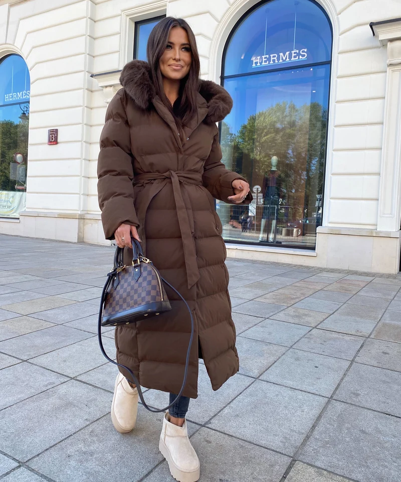 Parka May Dunkelbraun